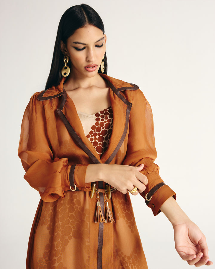 REEMA TRENCH COAT SET-2 PCS