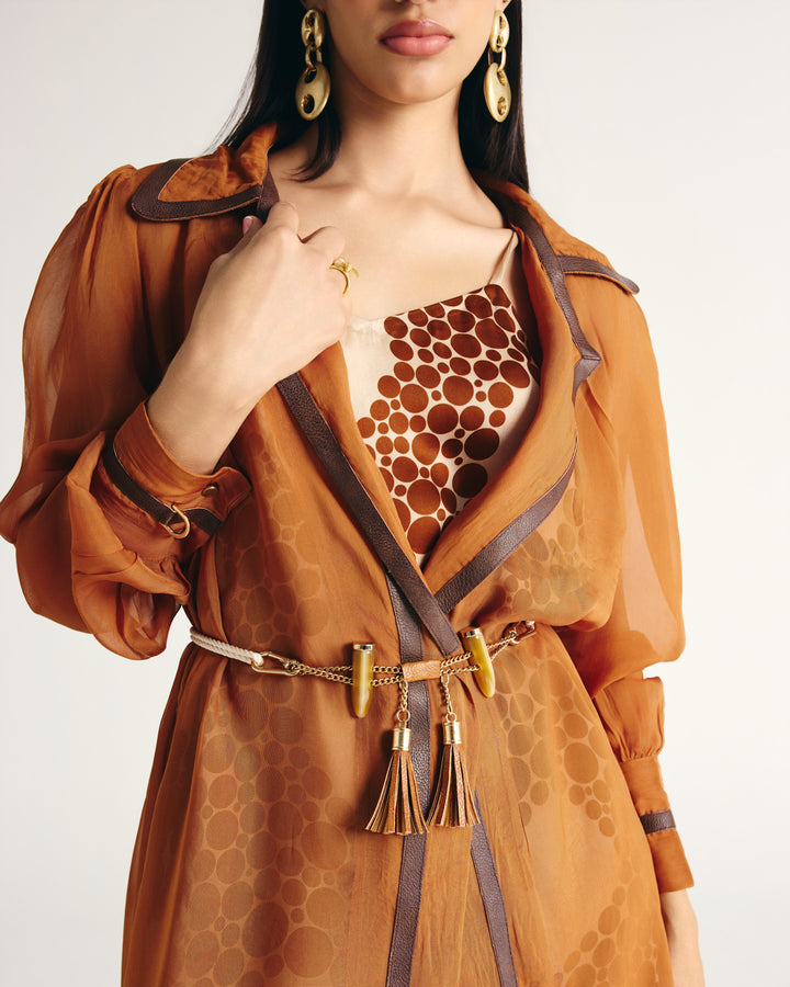 REEMA TRENCH COAT SET-2 PCS