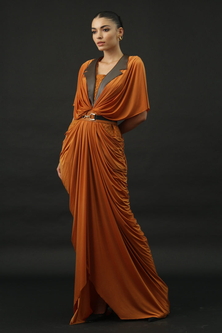 friya draped dress