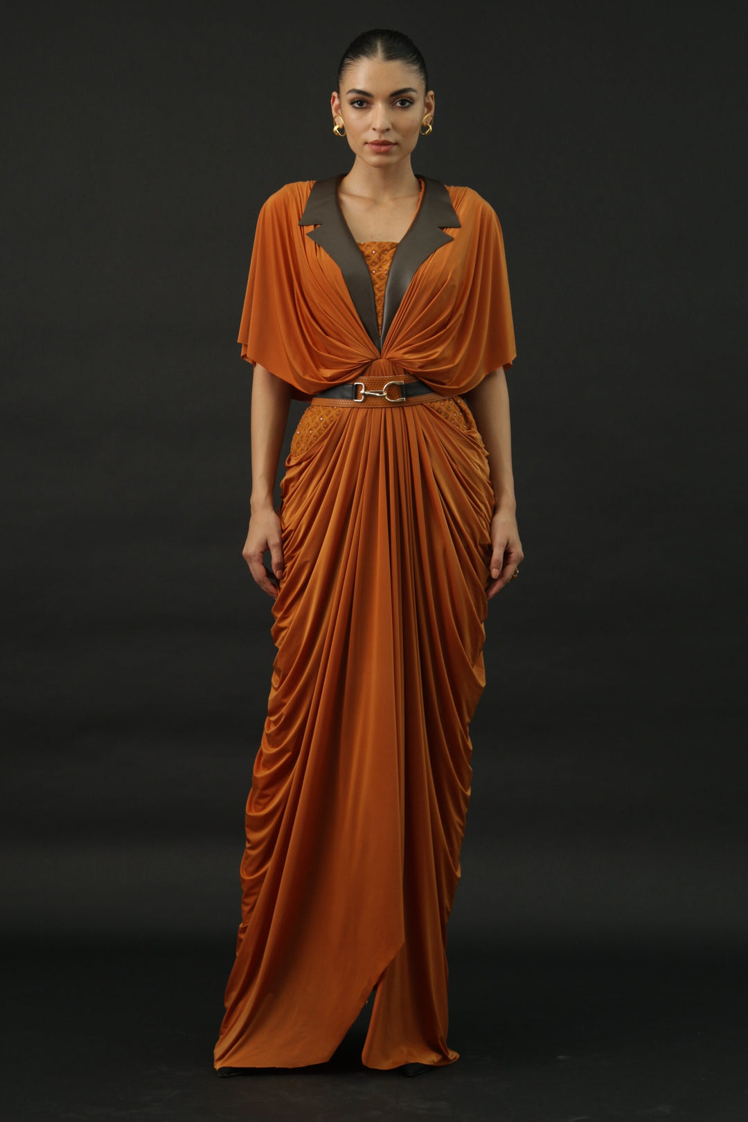 friya draped dress