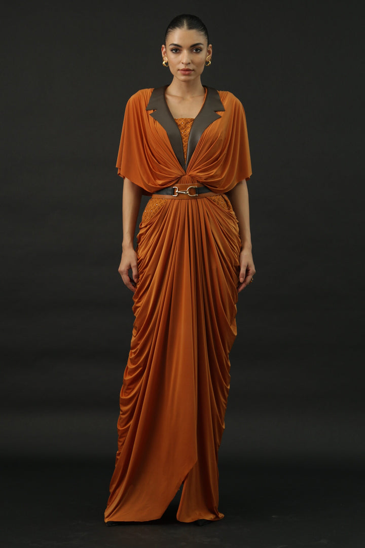 friya draped dress