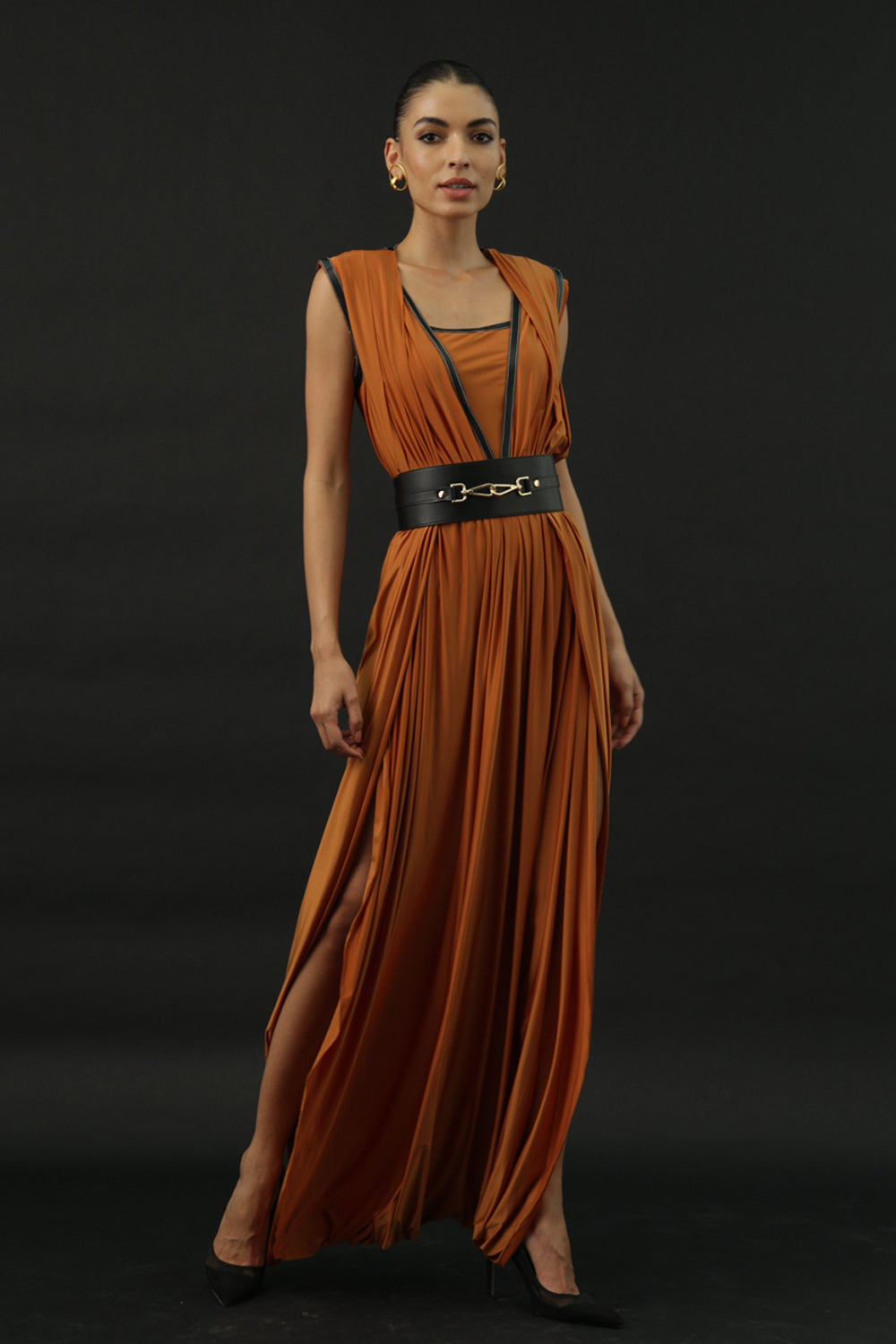 Shakira draped dress