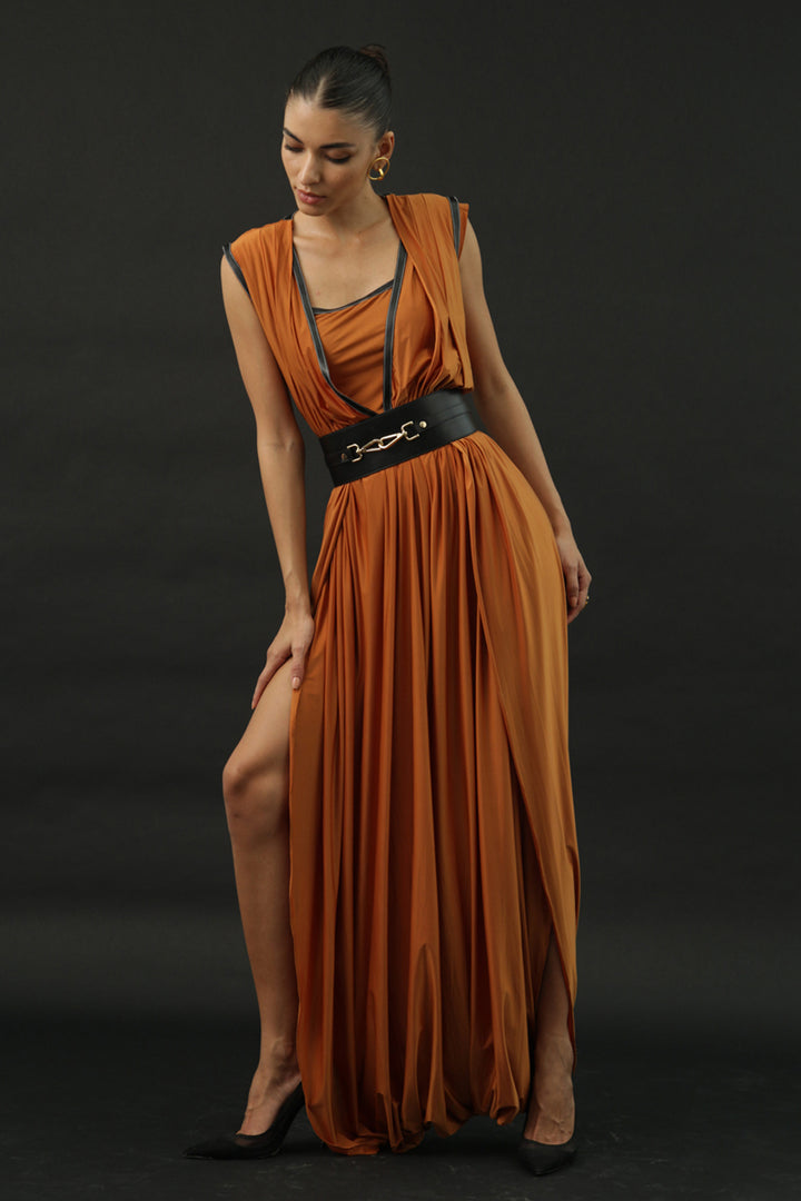 Shakira draped dress