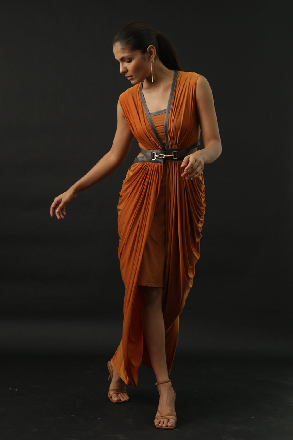 Cyra draped dress