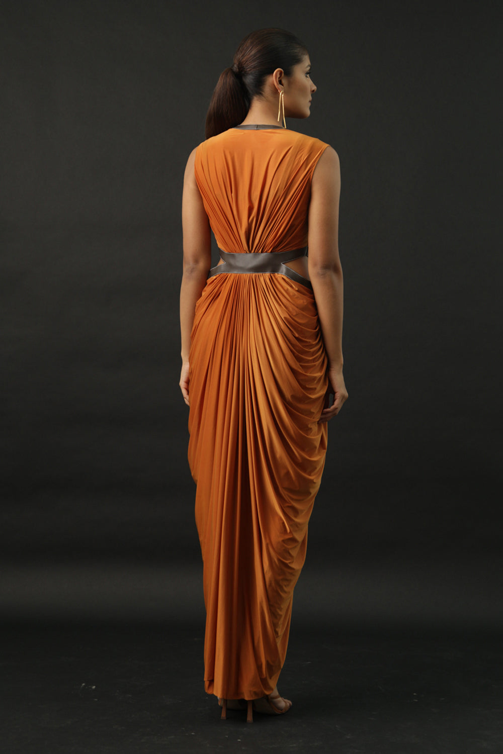 Cyra draped dress