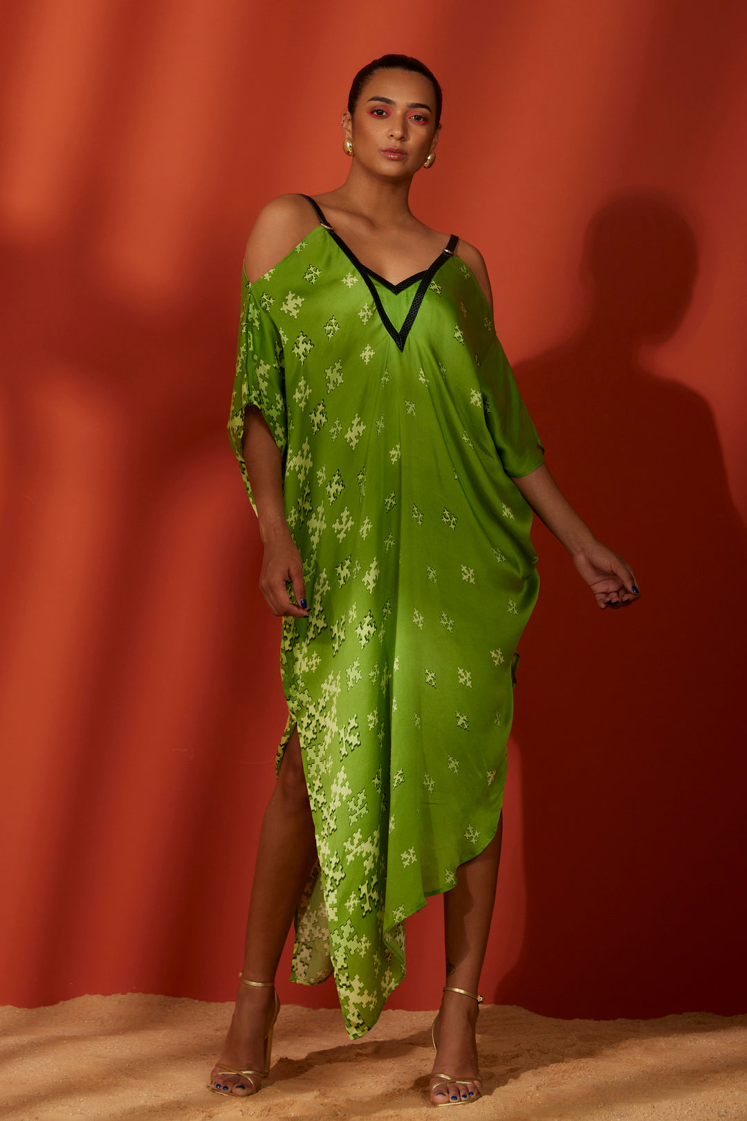 Green Makoto Glamorous Party Dresses for Women
