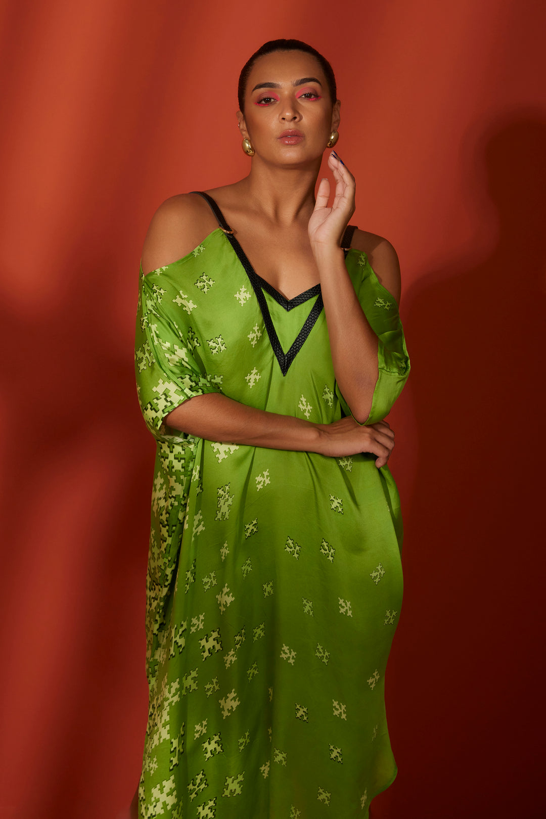 Green Makoto Glamorous Party Dresses for Women