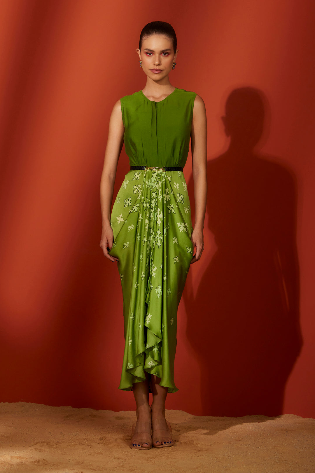Green Izumi Luxury Dress for Women Online