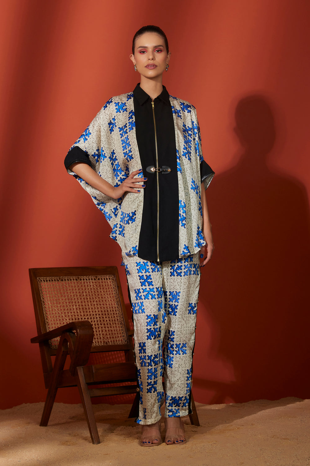 Suzume Print Premium Co-Ords Set For Women 