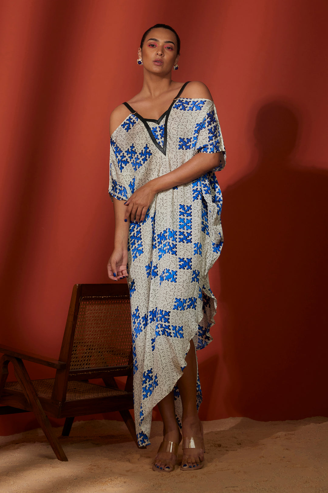  Ivory Blue Hikaru Designer Cocktail Dresses for Women
