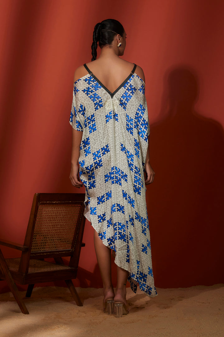  Ivory Blue Hikaru Designer Cocktail Dresses for Women