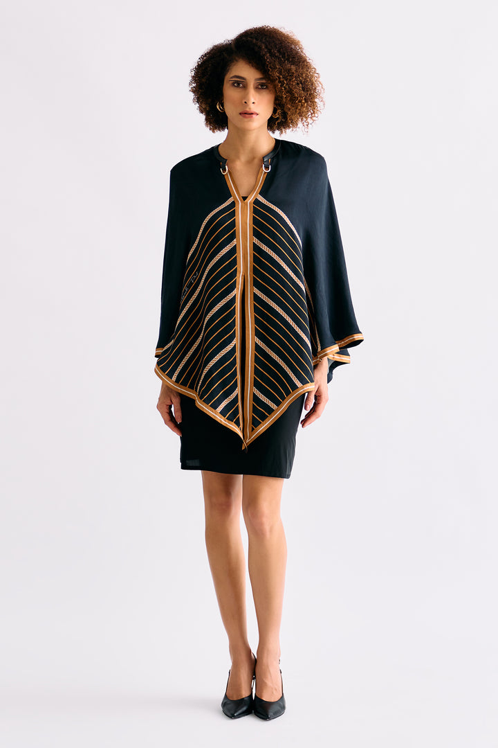 Black Dendera Cape for women